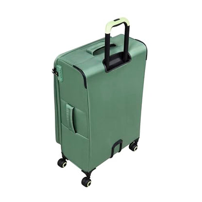 It Luggage Circulator 22" Softside Carry-On 8 Wheel Expandable Spinner, Hedge Green - color: Hedge Green