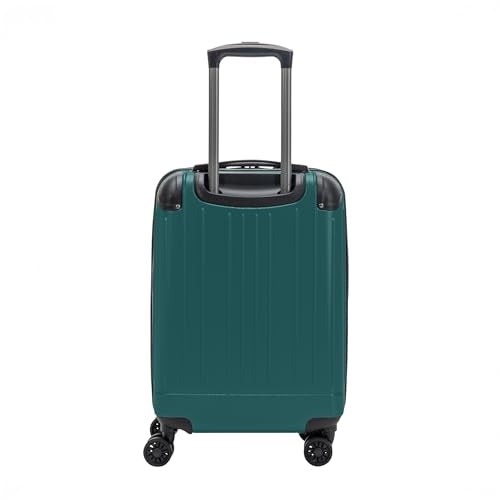 Flying Axis Collection Lightweight Hardside Expandable 8-Wheel Spinner Luggage, Midnight Turquoise, 20-Inch Checked - color: Midnight Turquoise, size: 20-Inch Carry On
