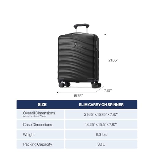 Travelpro Maxlite Air V2 Hardside Expandable Carry-On, Teal, 18-Inch - color: Teal, size: International Carry On 18-Inch