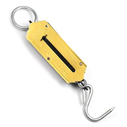 Utoolmart Spring Balance Hanging Hook Handheld Metal Weighing Force Scale Kilo & LBS 12KG - size: 12000g