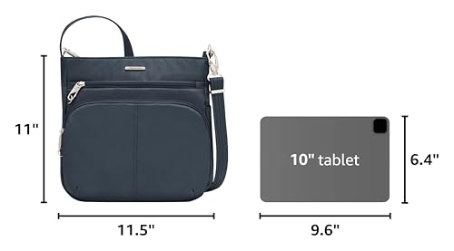 Travelon Anti-Theft Classic North/South Crossbody Bag - color: Midnight