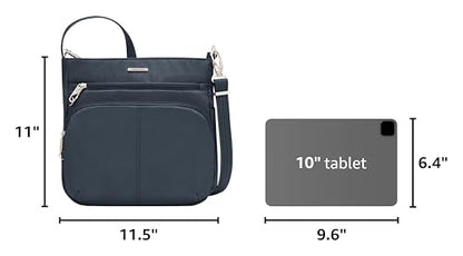 Travelon Anti-Theft Classic North/South Crossbody Bag - color: Midnight