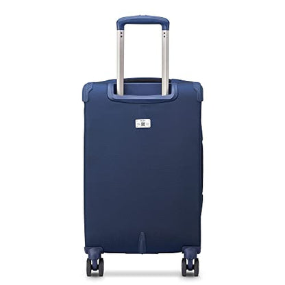 DELSEY PARIS 헬륨, 네이비 블루, 기내용 20인치, Helium DLX 소프트사이드 확장 가능한 캐리어 스피너 휠 포함 - color: 네이비 블루, size: 기내용 20인치