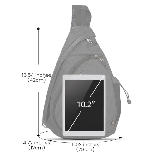 OutdoorMaster Sling Bag, Hiking Daypack, Crossbody Shoulder Chest Urban - color: Light Purple