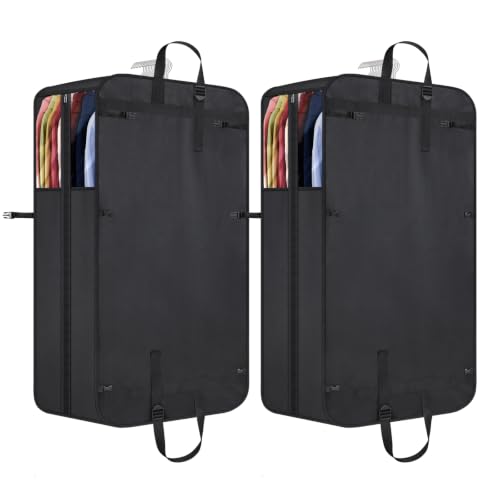 Univivi Garment Bag for Moving, Heavy Duty Suit Bag, 50 Inch, Set of 2 - size: 24"X50" - 2pcs - Heavy Duty