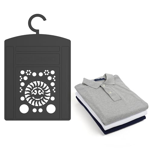 BoxLegend Shirt Folding Board Durable Shirt Folder Hook for Hanging - color: Black, size: Small