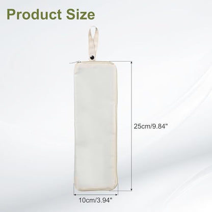 uxcell Wet Umbrellas Bag 10x4" Waterproof Oxford Cloth Reversible - color: Beige, size: 10x4"
