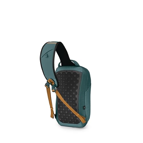 Osprey Quasar Shoulder Sling Bag, Blue OS | commuter backpack, everyday bag, campus pack, laptop carry, laptop sleeve, work school travel, crossbody carry, Blue color - color: Torrent Blue Heather