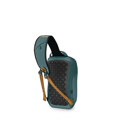 Osprey Quasar Shoulder Sling Bag, Blue OS | commuter backpack, everyday bag, campus pack, laptop carry, laptop sleeve, work school travel, crossbody carry, Blue color - color: Torrent Blue Heather