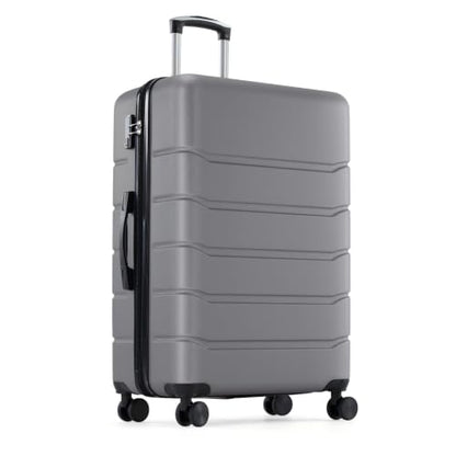 OLIXIS 24 Inch Luggage, Hardside Suitcase with Spinner Wheels, Lightweight ABS Hard Shell Checked Luggage, TSA Approved Lock, Expandable Medium Suitcase for Travel & Business–Deep Grey - color: Deep Grey, size: 24 IN