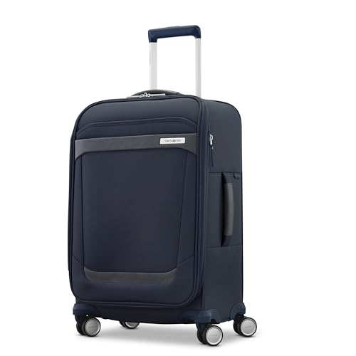 Samsonite Elevation Plus 22-Inch Carry-On - Expandable Softside Spinner Luggage - Midnight Blue - color: Midnight Blue, size: Expandable Carry-On