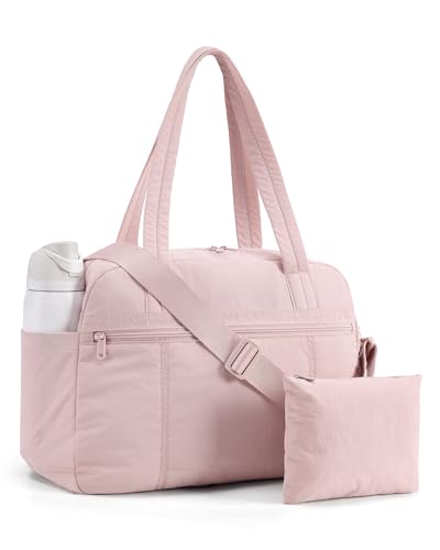LIGHT FLIGHT Personal Item Travel Bag, Gym Bag for Women, Weekender Duffel - color: Pink