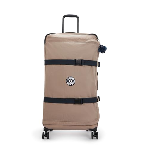Kipling Women's Spontaneous Large 31-Inch Softside Spinner Wheel Luggage, Integrated TSA Accepted Lock - color: Soft Taupe C, size: Large