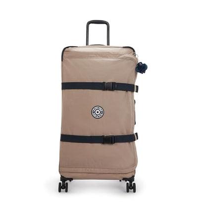 Kipling Women's Spontaneous Large 31-Inch Softside Spinner Wheel Luggage, Integrated TSA Accepted Lock - color: Soft Taupe C, size: Large