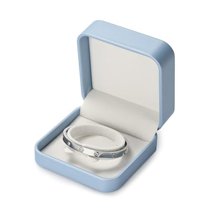 Oirlv Blue Bracelet Bangle Gift Box - color: Sky Blue, size: Bracelet Box