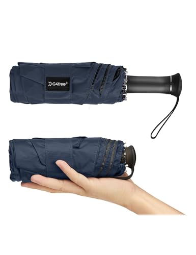 G4Free 46 Inch UPF 50+ Sun Umbrella with Extendable Built-in Handle - color: Navy Blue