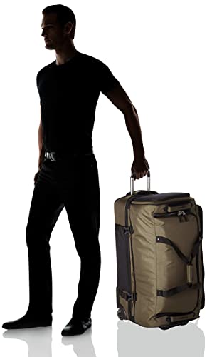 Travelpro Bold Drop-Bottom Wheeled Duffel Bag, Olive/Black, 30-Inch - color: Olive/Black