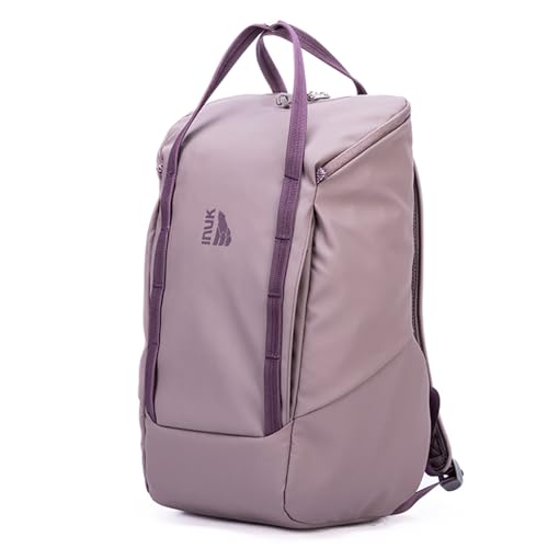 INUK Travel Laptop Backpack, 25L Recycled Waterproof Light Daypack - color: Misty Purple