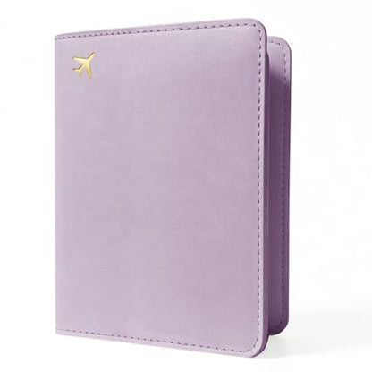 Passport Holder for Travel - RFID Blocking for Women & Men - color: Lavender