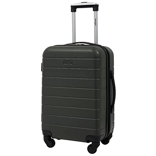 Wrangler Smart Spinner Hardside Luggage, 2 Piece Set, Deep Depths - color: Deep Depths, size: 2 Piece Set
