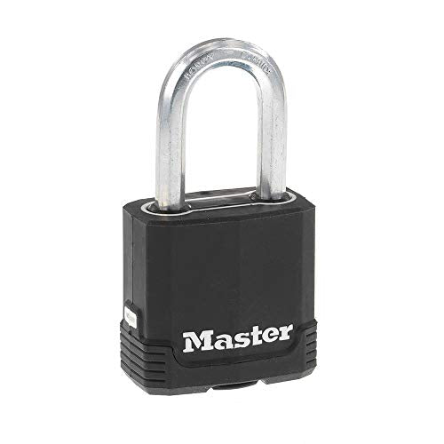 Master Lock Magnum Outdoor Padlock, Heavy Duty Keyed Lock M115XDLF - size: 1 Pack, style: Padlock