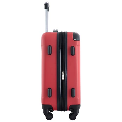 Travelers Club Chicago Hardside Expandable Spinner Luggage, Red, 3 Piece Set - color: Red, size: 3-Piece Set