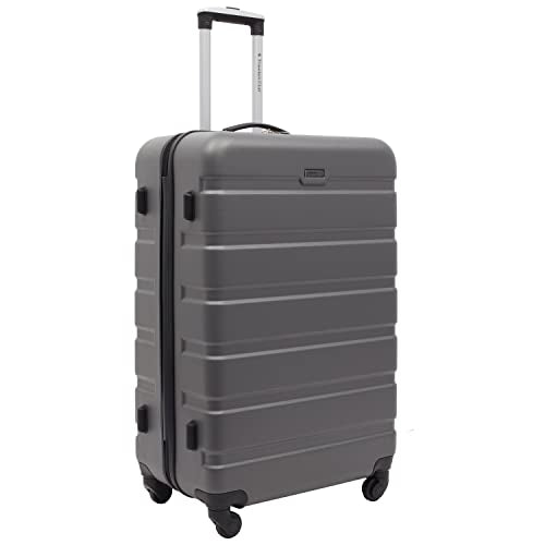 Travelers Club Harper Luggage, Charcoal, 2 Piece Set - color: Charcoal, size: 2-Piece Set
