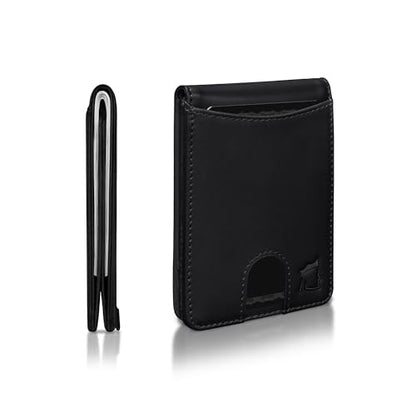 Kingly Cash Pocket Slim Wallet for Men, RFID Blocking, Royal Black - color: Royal Black