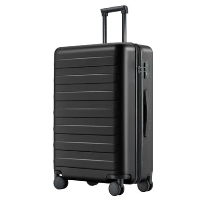 NINETYGO Medium Checked Luggage 24 Inch, Checking In Luggage with Smooth Spinner Wheels, Lightweight, Hard Shell PC Suitcase, Lightweight Travel Luggage, TSA Approved (Black, Rhine Basic) - color: 02-Black (Basic), size: Checked 24-Inch