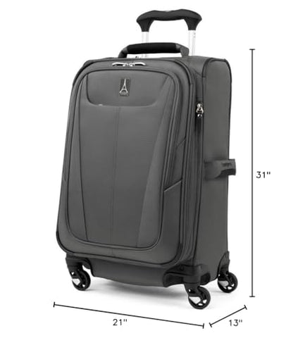 Travelpro Maxlite 5 Softside Spinner Set, Grey, 2-Piece (21/29) - color: Shadow Grey, size: 2-Piece Set (21/29)