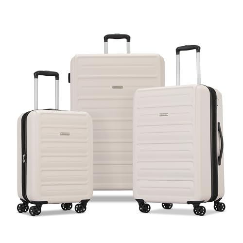 Westridge Hardshell Luggage Set - 3 Piece Set - 20" Carry-On, 24” & 28” Checked Luggage Set with 360° Spinner Wheels - Expandable Suitcases for Extended Travel - Durable ABS Shell - Light Pink - color: Light Pink, size: 3PC SET (CO/M/L)