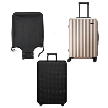 Luggage Cover, Protective Washable Suitcase Cover - Travel Elastic Spandex Suitcase Protector Fits 22 to 24Inch Black - color: Black, size: M: Fit 22-24 Inch Luggage
