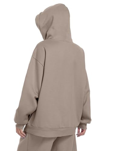 SeSe Code Travel Hoodie with Eye Mask Sleep Unisex Oversized Sweatshirt for Airplane, Road Trip Naps Fleece Couples Hoodies - color: Coffee Grey, size: Small