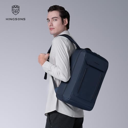 Kingsons Business Laptop Bag Carry on Travel Backpack for Men Women - color: Ks25054-black-us-1