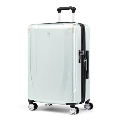Travelpro Pathways 3 Hardside Checked Luggage Suitcase, Grey, 25-Inch - color: Cloud Grey, size: Checked Medium 25 Inch
