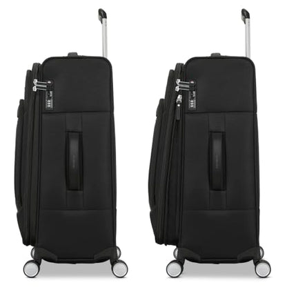 Samsonite PortLIFT Softside 20" Carry-On Luggage, Expandable, TSA Lock, Black - color: Black, size: 20-Inch Carry-On