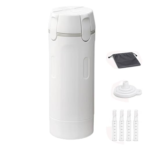 4 in 1 Travel Dispenser Bottle, White - color: White