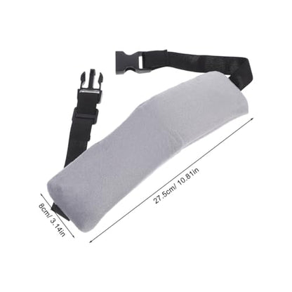 Alipis Airplane Head Strap: Travel Head Support for Sleeping - Adjustable Flight Sleep Mask Holder for Long Travel and Car Comfort (2 Pcs, Grey)