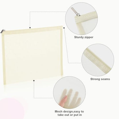 Boao 6 Mesh Zipper Travel - color: Beige