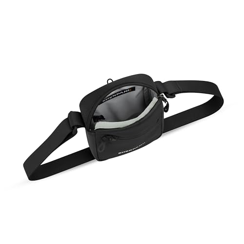 Sherpani Rogue, RFID Mini Crossbody Bag for Women - color: Raven