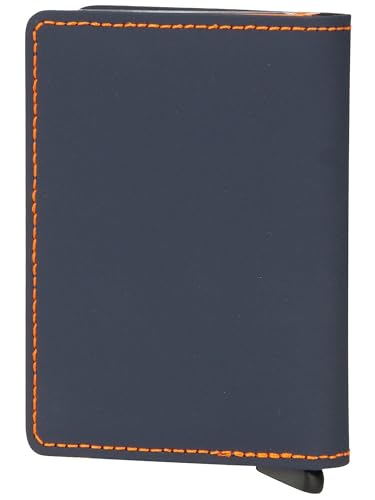 Secrid - color: Night Blue & Orange, size: 6.5 x 10.2 x 2.1 cm