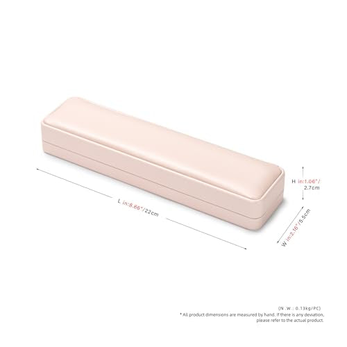 Oirlv Pink Long Necklace Storage Box - color: Pink, size: Long Chain Box