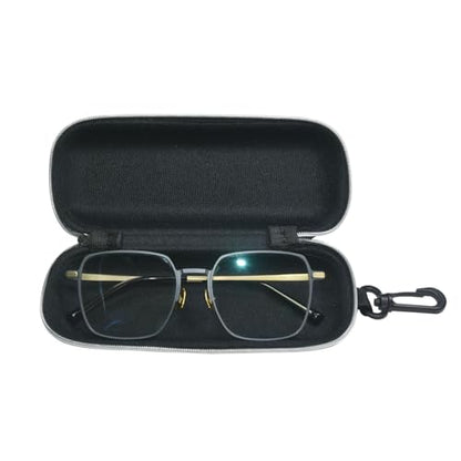 Unisex Semi-Hard Shell Eyeglasses Cases(3 Pack), Protective Case For Glasses - color: Blue