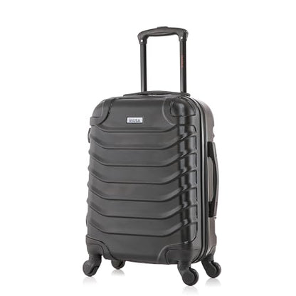 InUSA ENDURANCE Luggage with Spinner Wheels | Durable Lightweight Hardshell Suitcase, Spacious Travel Bag with Handle and Trolley | 20-Inch Carry On Small Luggage | Black - color: Black, size: 20 Inch