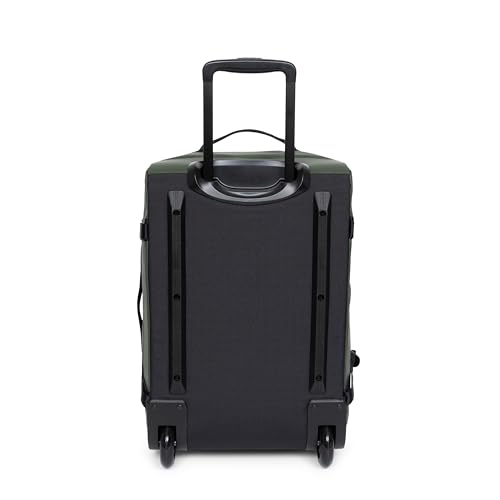 Eastpak Duffel Pack Wheel S – 38L Wheeled Duffel with Telescopic Handle, Convertible Backpack Straps, Weatherproof Finish & Gear Loops - color: Tarp Forest