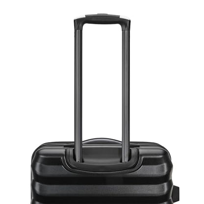 Samsonite Hard-Sided 24-Inch Lightweight Checked Medium Expandable Element Suitcase: Durable, 360° Spinner Wheels, Adjustable Telescopic Handle, TSA-Approved Lock - Alpine Black - color: Alpine Black, size: 24-Inch Checked-Medium