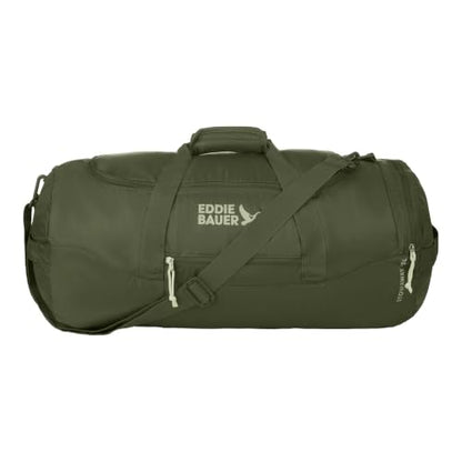 Eddie Bauer Stowaway Packable Duffel Bag | Travel | Foldable | Lightweight | Durable | Ripstop Polyester, 45L, Irish Moss - color: Irish Green