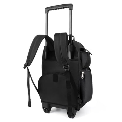 20" 2-in-1,Wheeled Travel Luggage Bag w/Telescopic Handle - color: JH-2560-Black-20