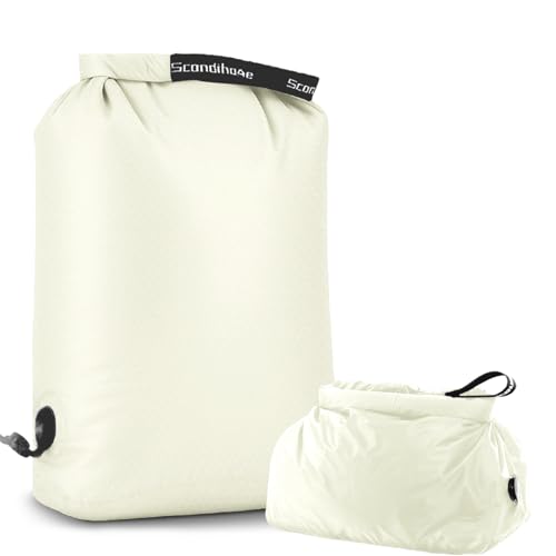 Compression Travel Laundry Bag for Dirty Clothes, Pump-Free Laundry Bag for Suitcase & Dorm, Waterproof Wet Dry Clothes Organizer, Large Capacity Space Saving Travel Bag (1 Pcs)(White, M) - color: White, size: Medium