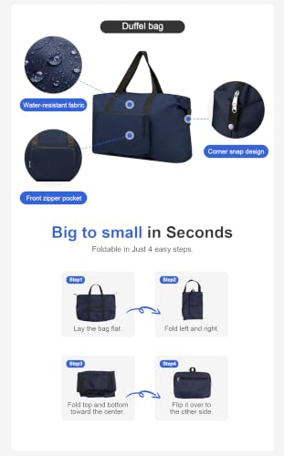 5-Piece PP Hardside Luggage Set for Family Travel, 20/24/28 Inch Spinner Wheels, Blue - color: M - Blue